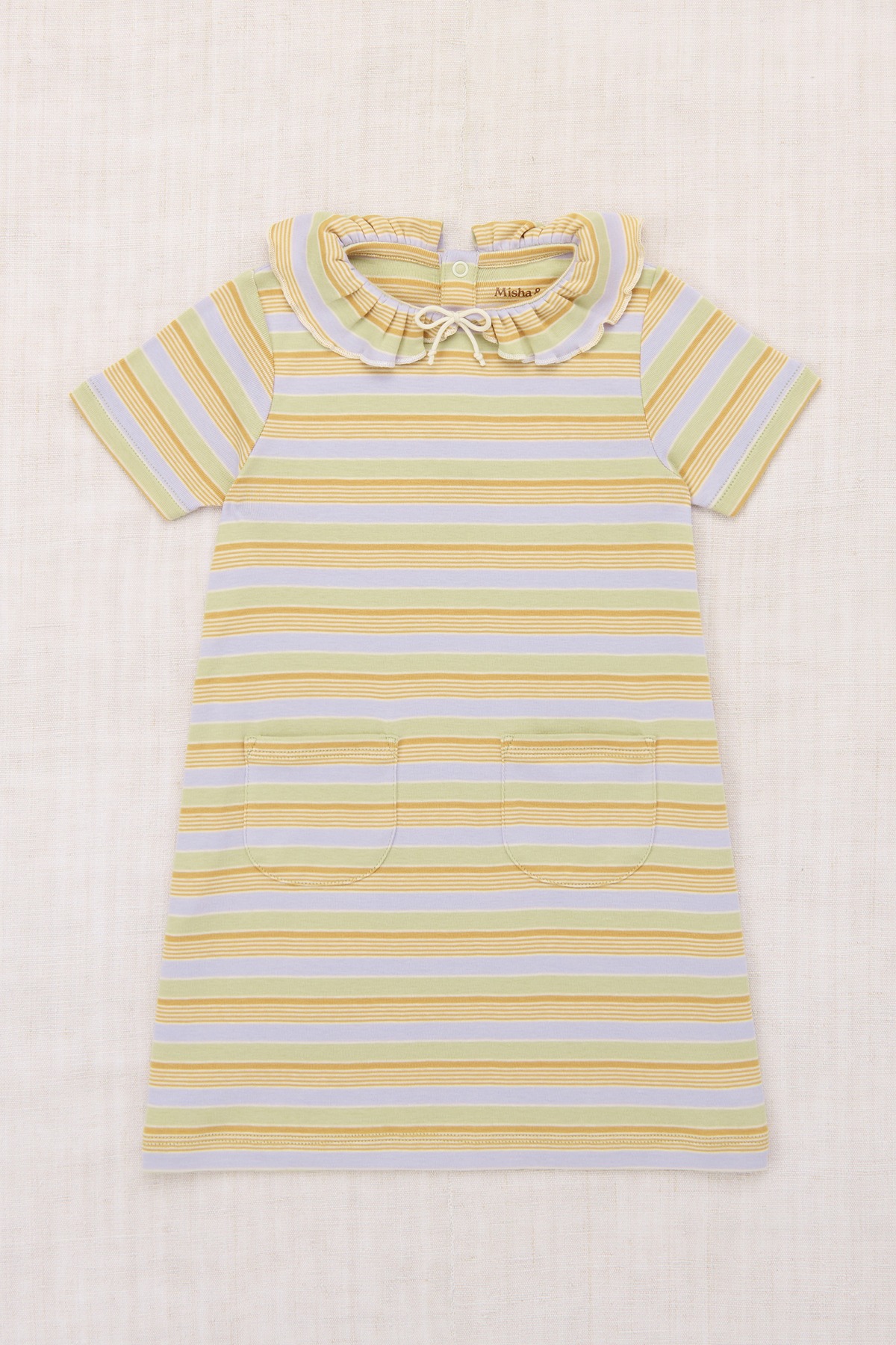 Misha&Puff 26SS 〉 PATTIE DRESS / MIST AVENUE STRIPE | 世界の子供 