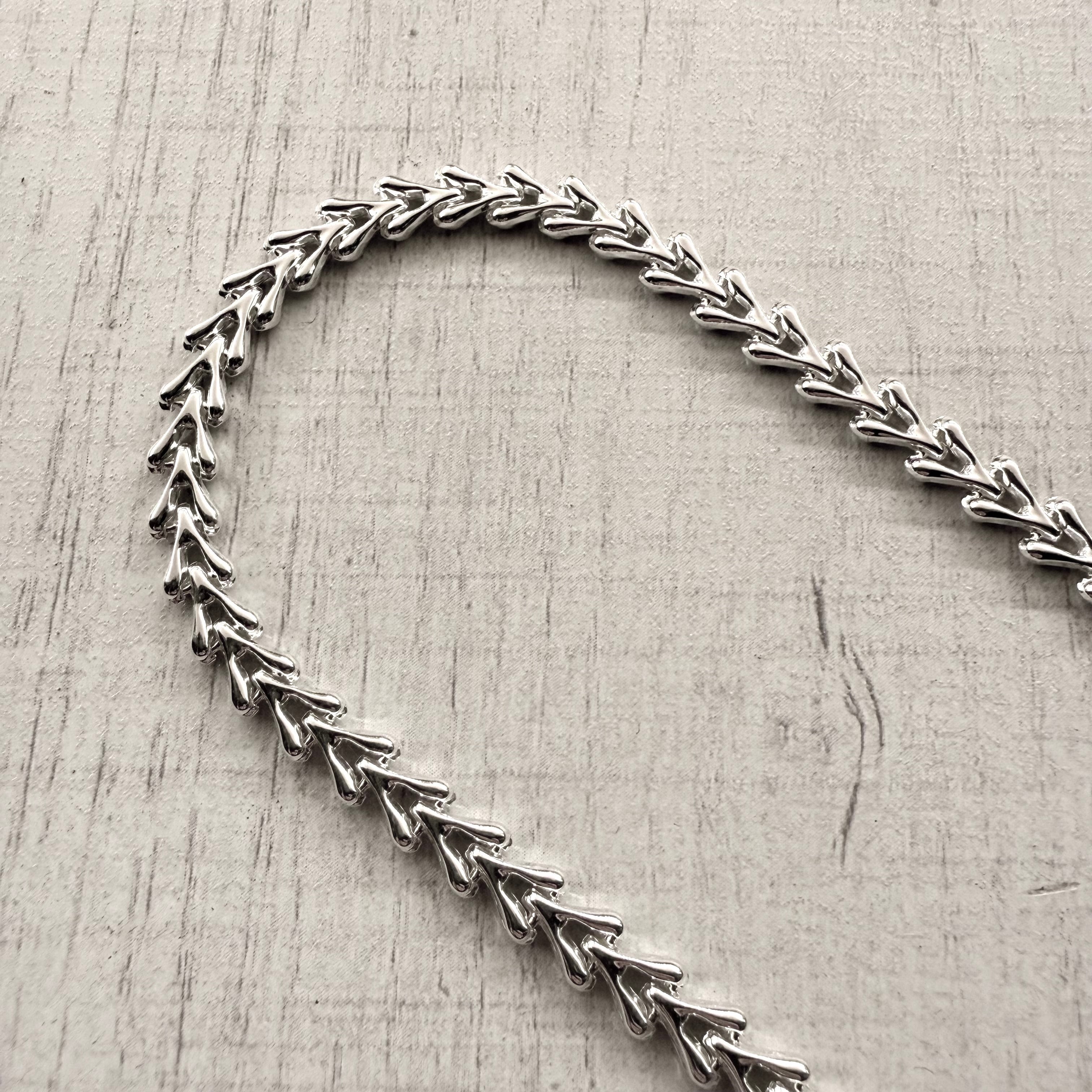ITALY MADE HERRINGBONE BRACELET -SILVER925- ヘリンボーン