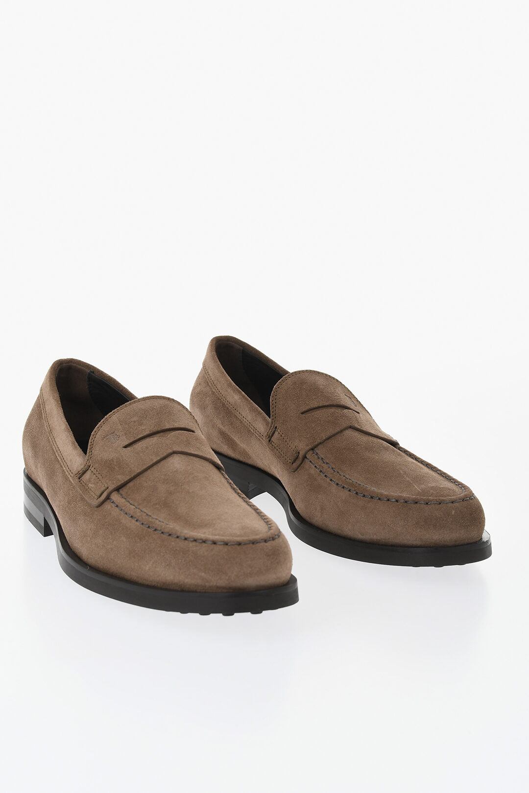 TOD'S トッズ ローファー カーフレザー・スエード・ラバー