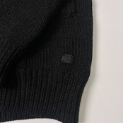 TRUSSARDI トラサルディ エルボーパッチ ラムウール ニットカーディガン L/ブラック