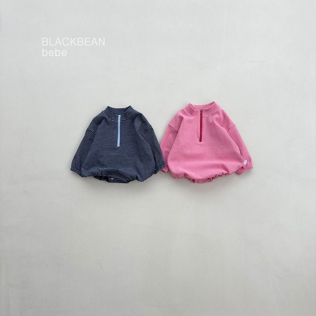 bebe eco zip-up suit【blackbean】※9月下旬〜10月上旬発送予定