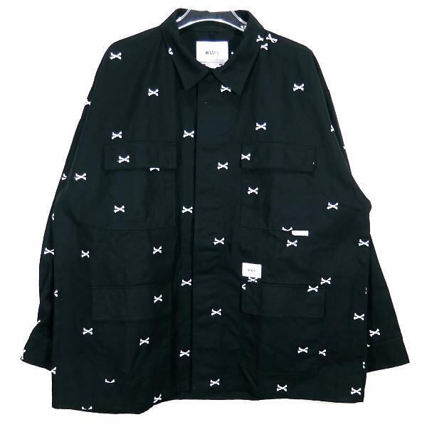 WTAPS 22SS JUNGLE 01/LS/COTTON.OXFORD.TEXTILE 221WVDT-SHM02 サイズ04(XL)  ダブルタップス ジャングル01 ロングスリーブ シャツ コットン ブラック クロスボーン【中古】 | Nana International  powered by 