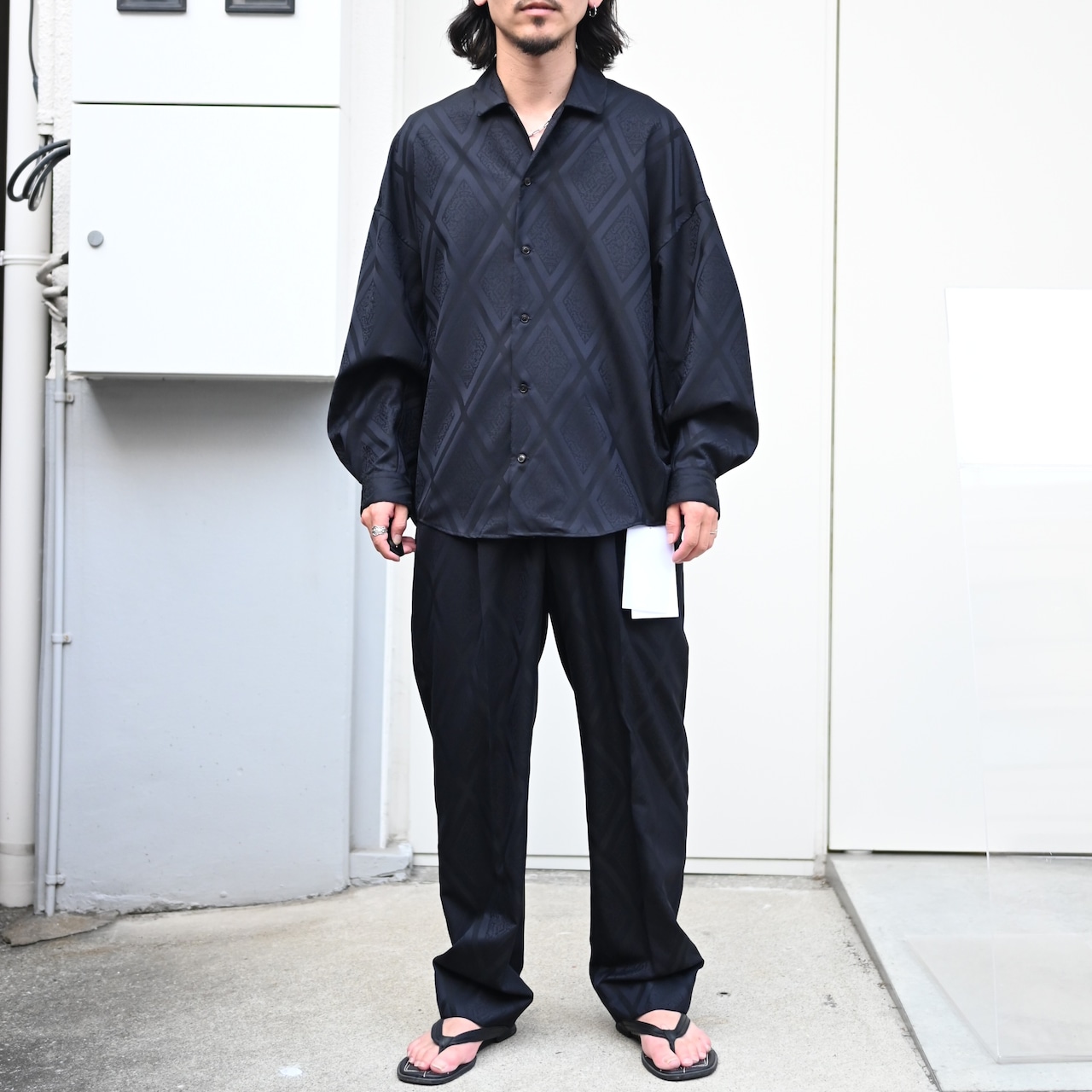 Nonnotte / Calm Oversized Open Collar Shirt