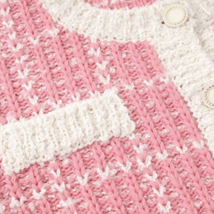 ETMON] Tweed Knit Cardigan, Pink 正規品 韓国 ブランド 韓国