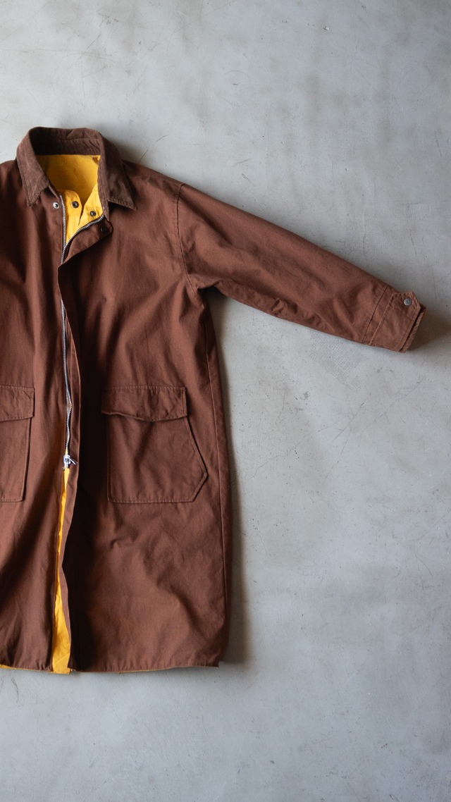 "Marlboro" '90s vintage Canvas PVC reversible coat