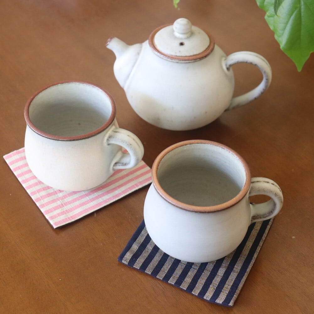会津木綿 コースター Aizu cotton Coaster #190-1 | 和食器のお店 Soil浅草