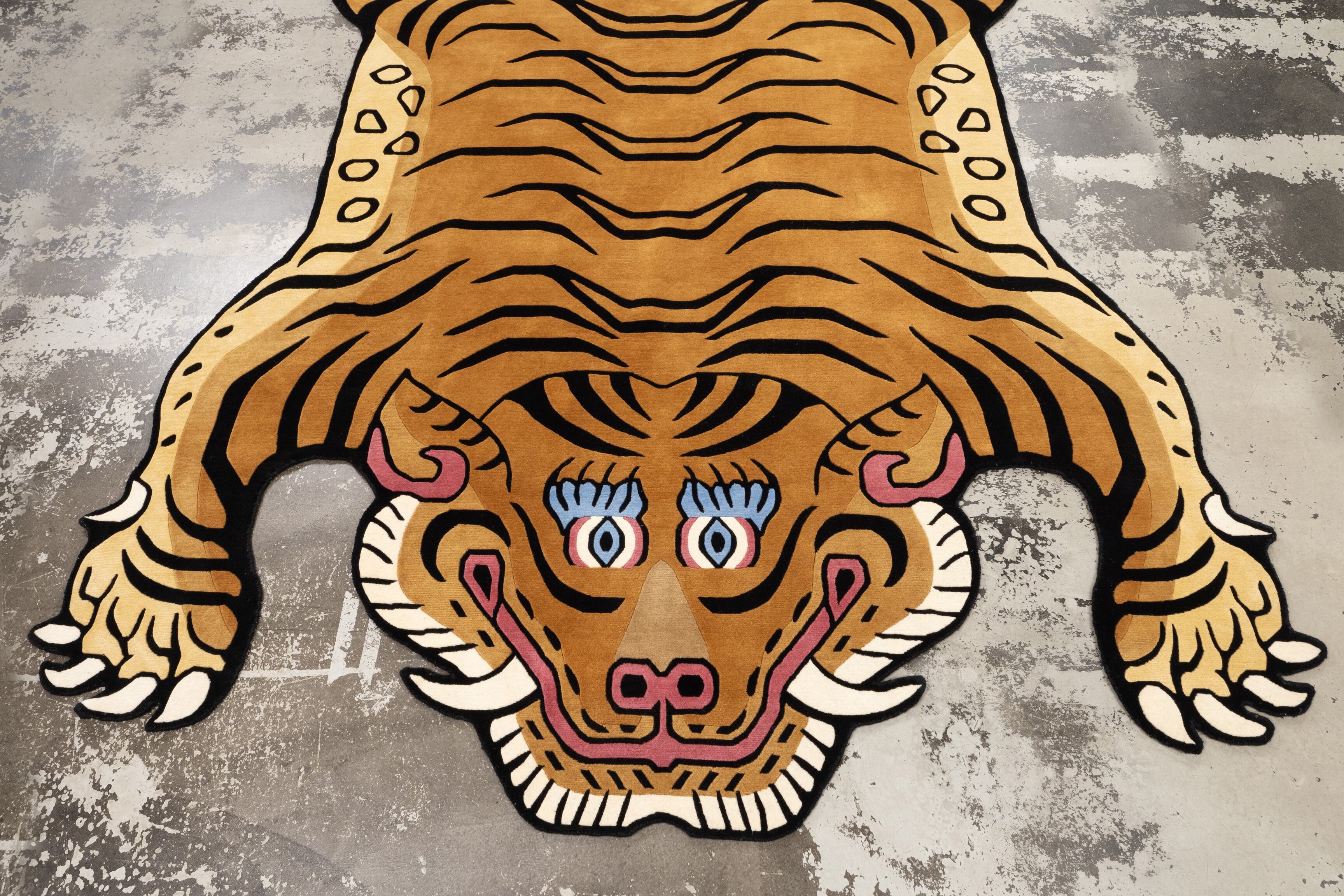 Tibetan Tiger Rug 《XXXXXLサイズ•ウール002》チベタンタイガーラグ