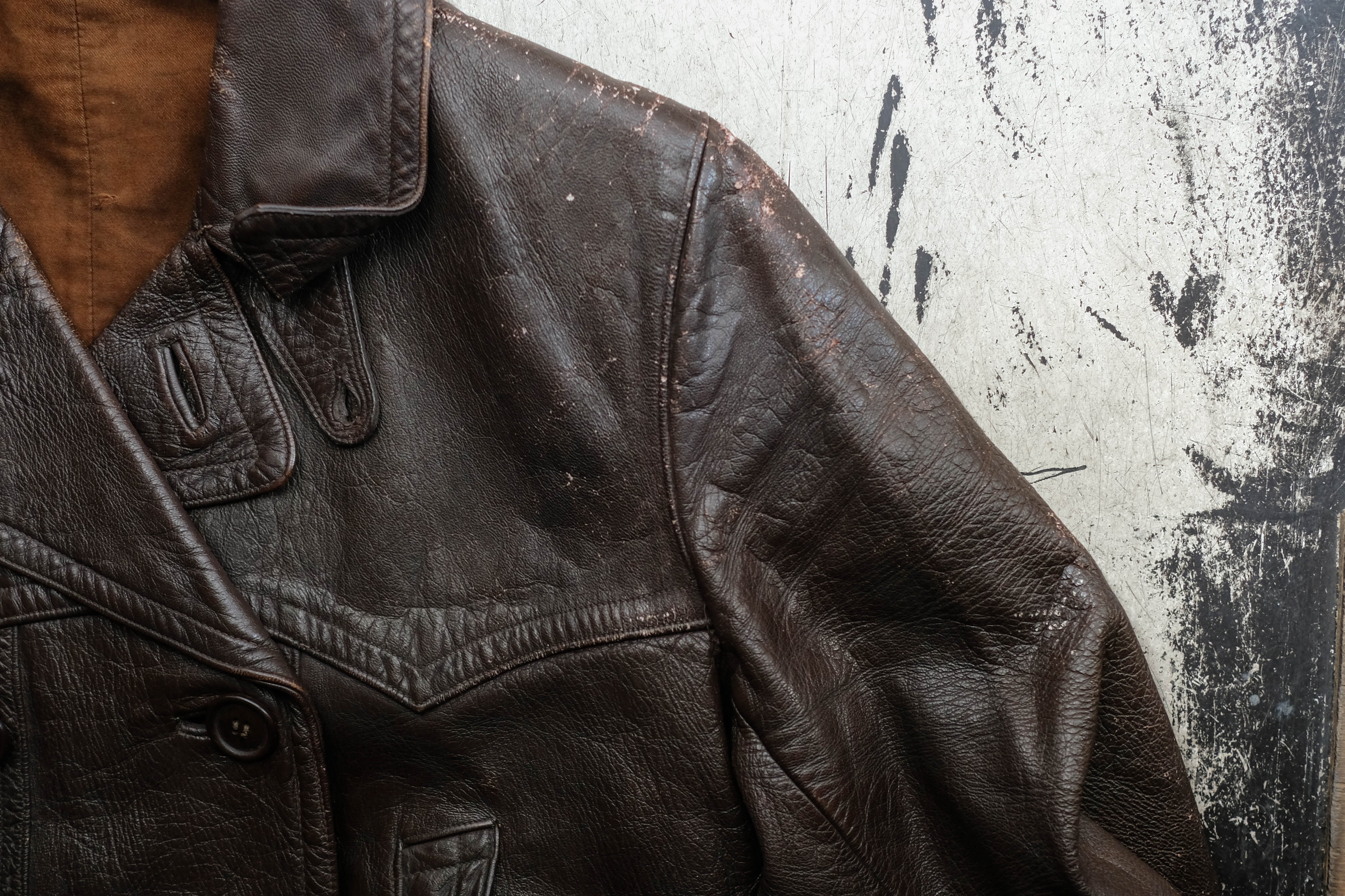 1950s オランダ ダブルレザージャケット | militaria & encore