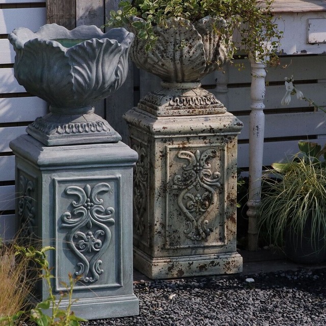 ガーデン オーナメント ヴィンテージ調 オブジェ おしゃれ かわいい レトロ調 置物 アンティーク調 ガーデニング 植木鉢 庭 ベランダ