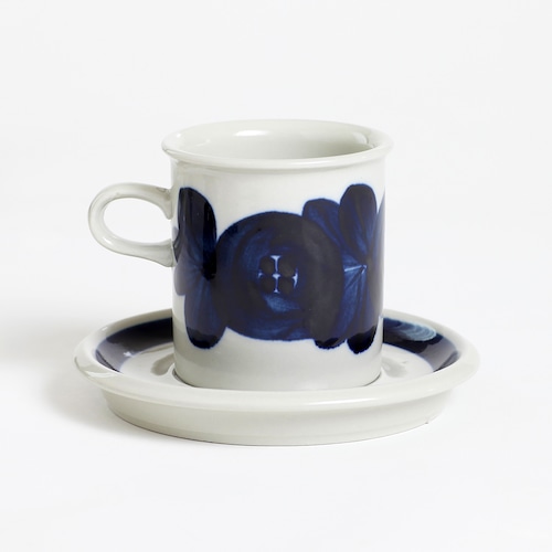 ARABIA アラビア Anemone アネモネ 70mm コーヒー カップ＆ソーサー - 47 北欧ヴィンテージ