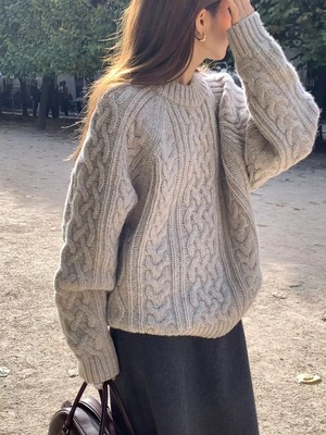[OUNCE] Mago wool cable knit / 2color