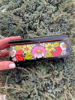 ペトリキフカ塗り　ジュエリーボックス（ホメンコ作）