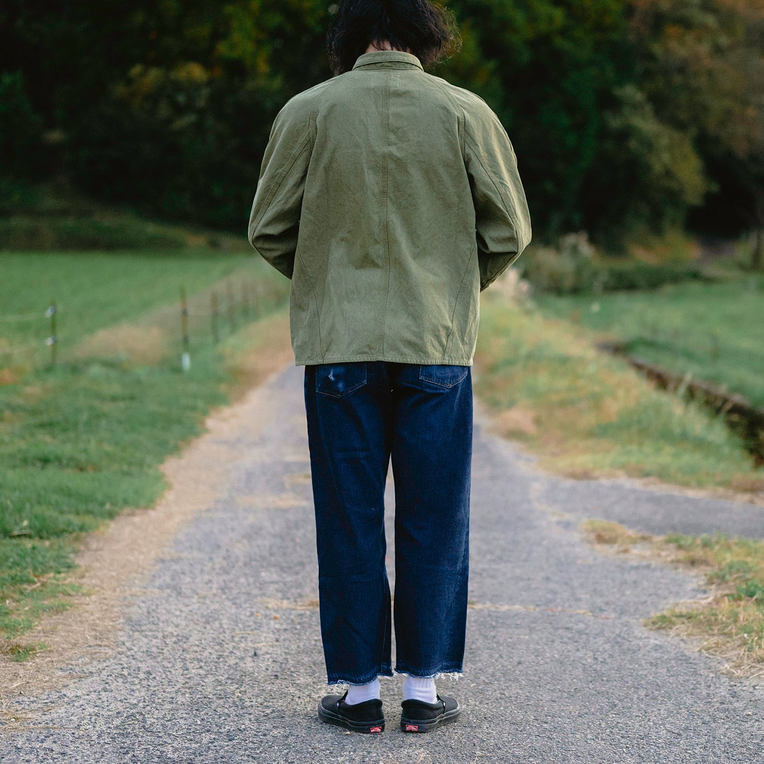 No.11 canvas coverall【11号帆布 カバーオール】 color ECRU/OLIVE