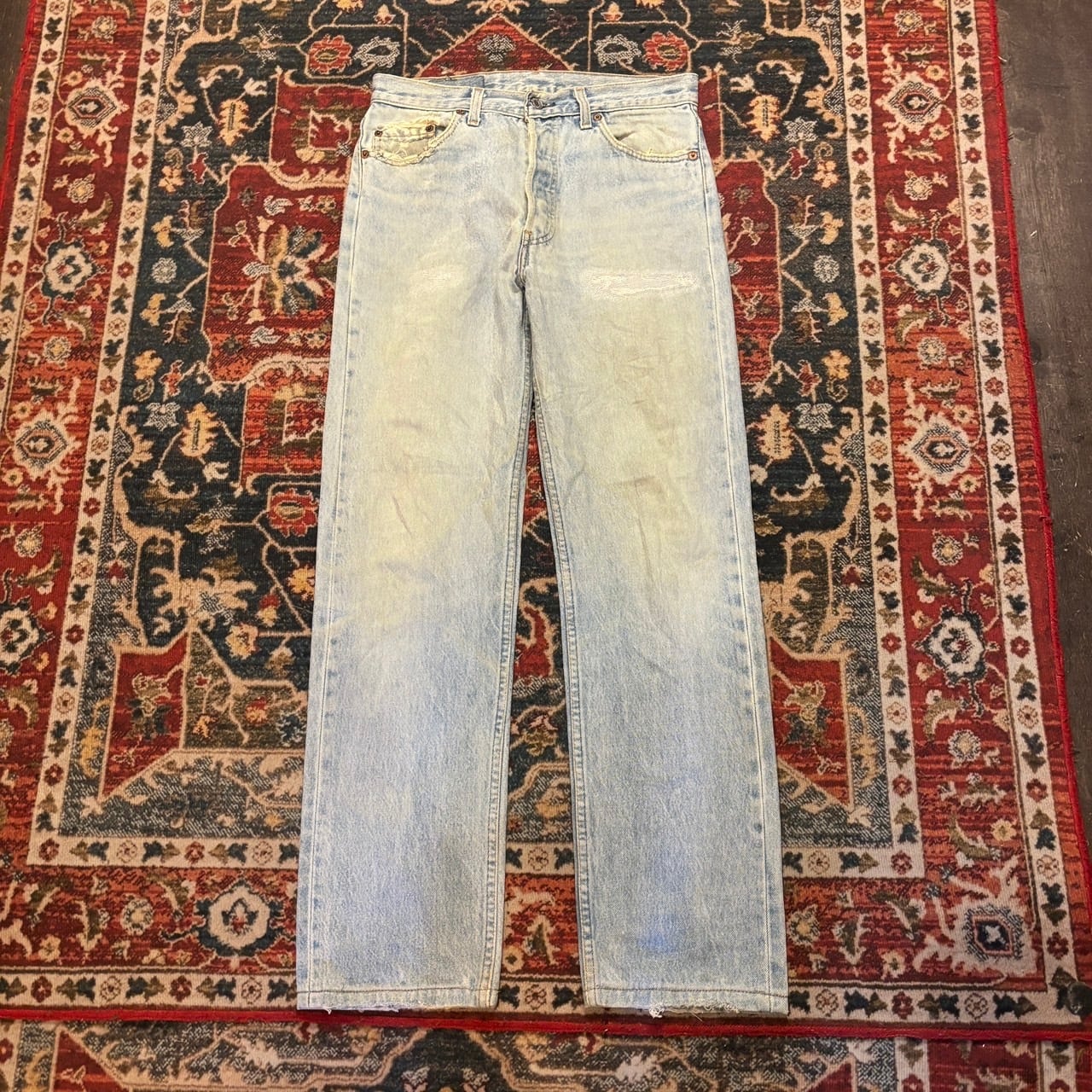usa製 リーバイス 501 ビンテージ ダメージデニム グランジ w33 90s Levi's USA製 501 デニムパンツ W31 L36 W78cm リーバイス