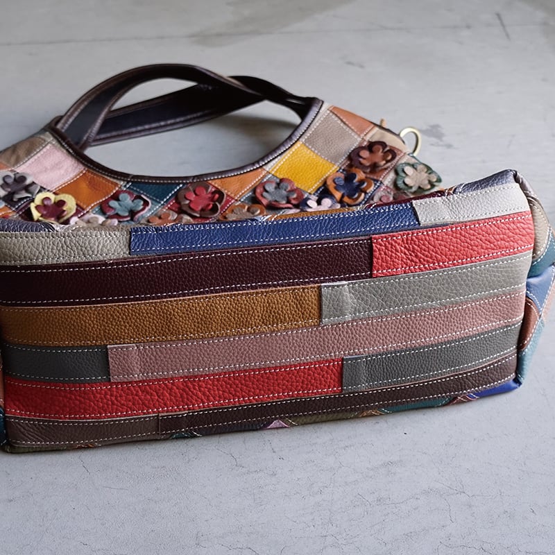 Estacion エスタシオン 本革パッチワーク2wayバッグ 649 | CLAIR-U