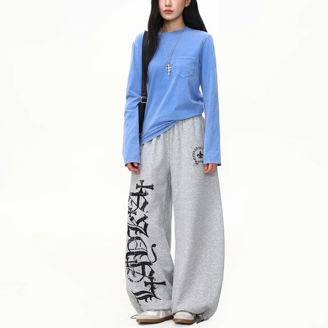 faded logo sweatpants　フェードロゴスウェットパンツ　J2134