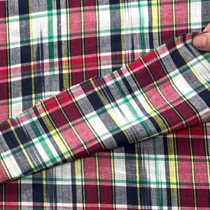 cd475◆3m◆L◆訳あり◆綿100%マドラスチェック生地◆カラフル