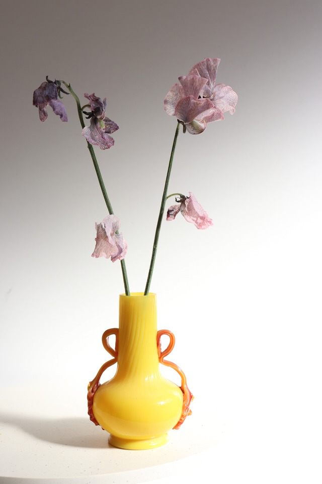 Yellow art Vase