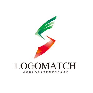 強い意志で飛躍するSのロゴ