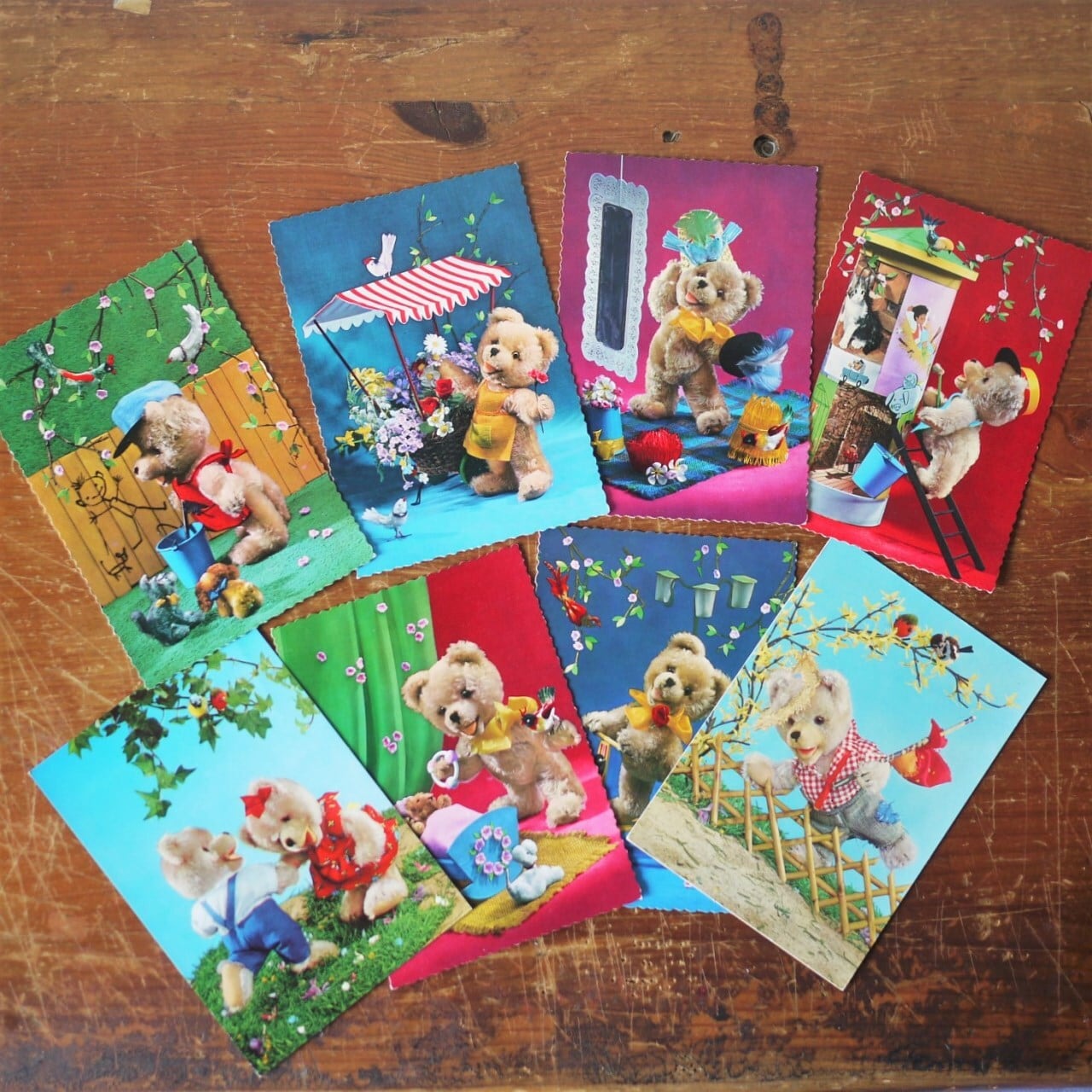 イースター ポストカード テディベア 人形劇 ドイツ | こりすのパン屋