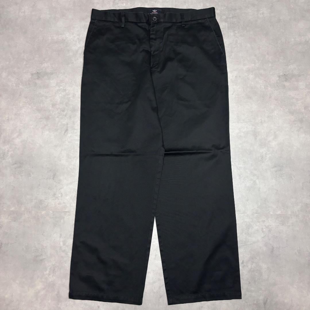 ドッカーズ リーバイス W36 チノパン スラックスボトム 古着 黒 16897