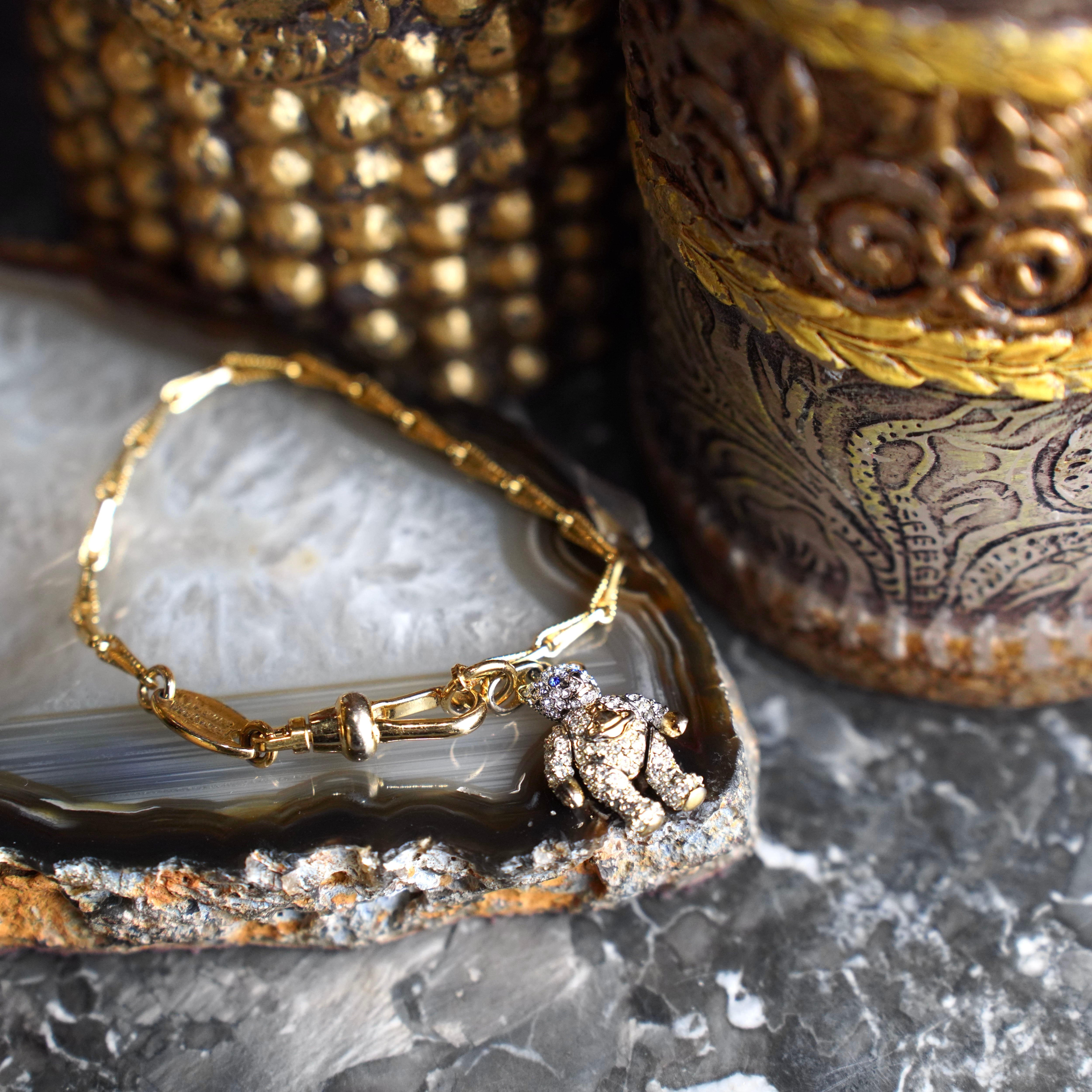 Vivienne Westwood ORB BEAR DESIGN GOLD CHAIN BRACELET/ヴィヴィアン