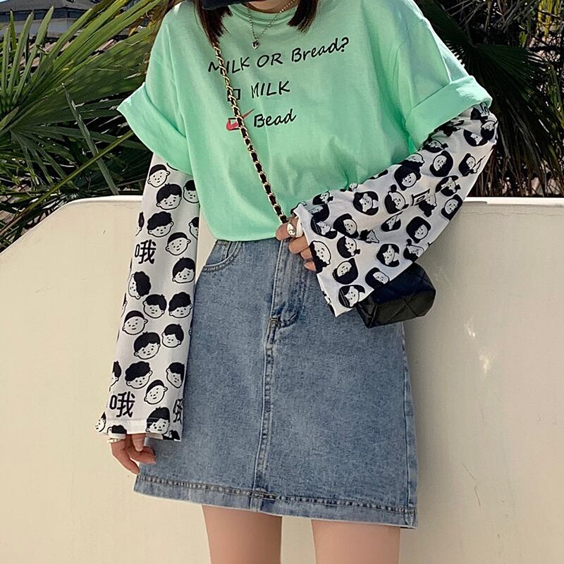 スリーブルーズアームサマー 大きめサイズ 夏物 ブラック・アイド・ピーズ26563341871