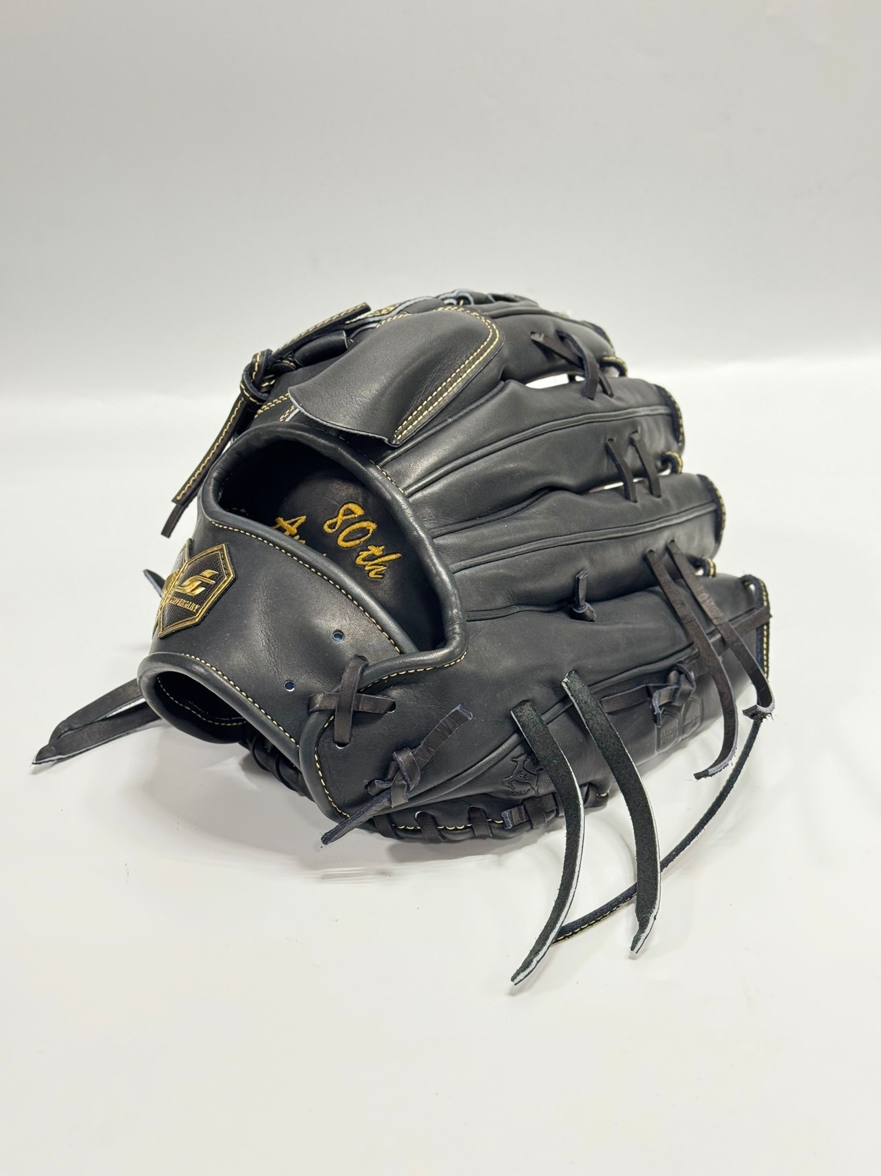 JUNNKEIｰジュンケイ　全国80個限定　80周年記念グラブ　左投げ用　JGｰ111A カラスブラック×ブラック・画像3