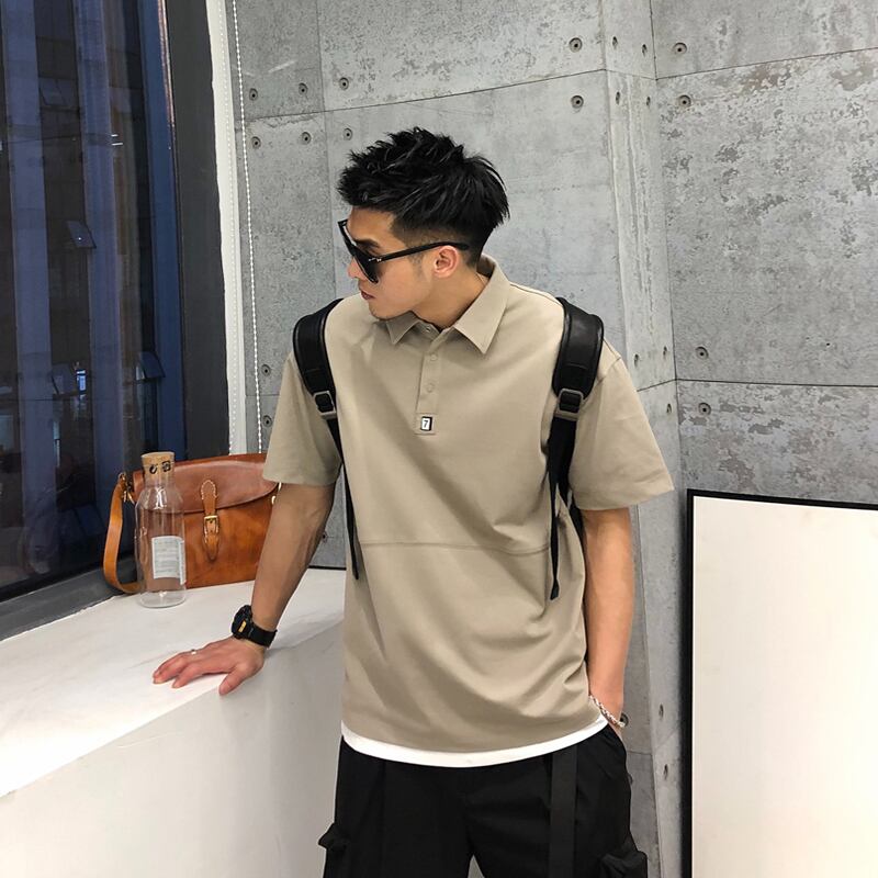 シャツ カジュアルスタンダードサマーTシャツ ベーシック レトロ 夏物 Xu_Tailang49178547538