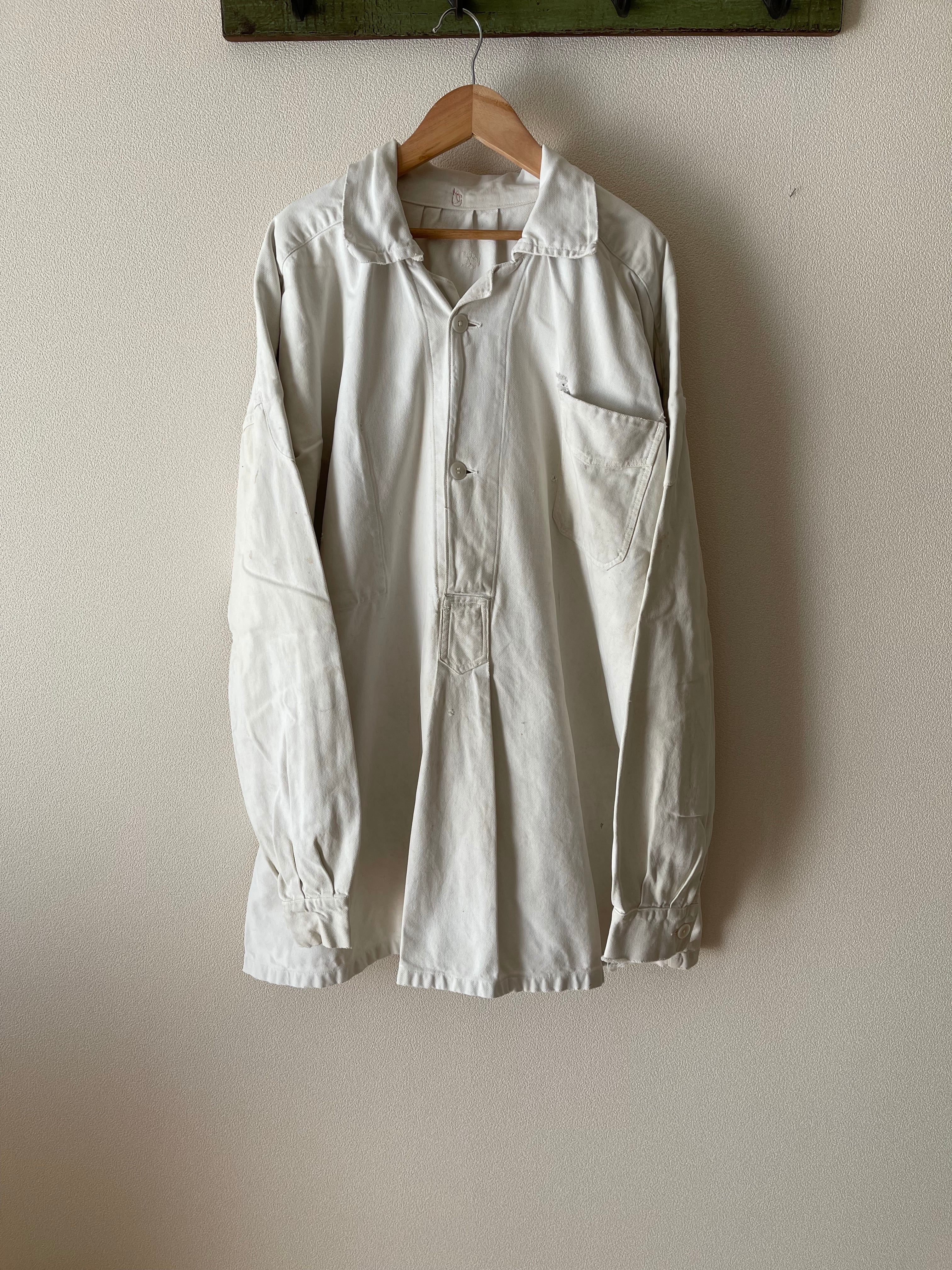 French vintage cotton painter smock