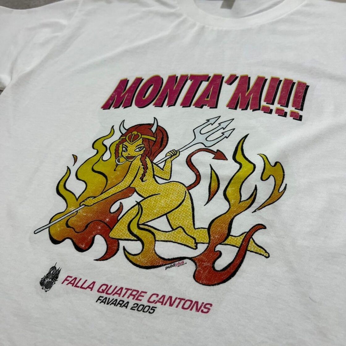 00s Y2K エロT Tシャツ ユーロビンテージ ヨーロッパ 半袖 白 XL | PAY ID