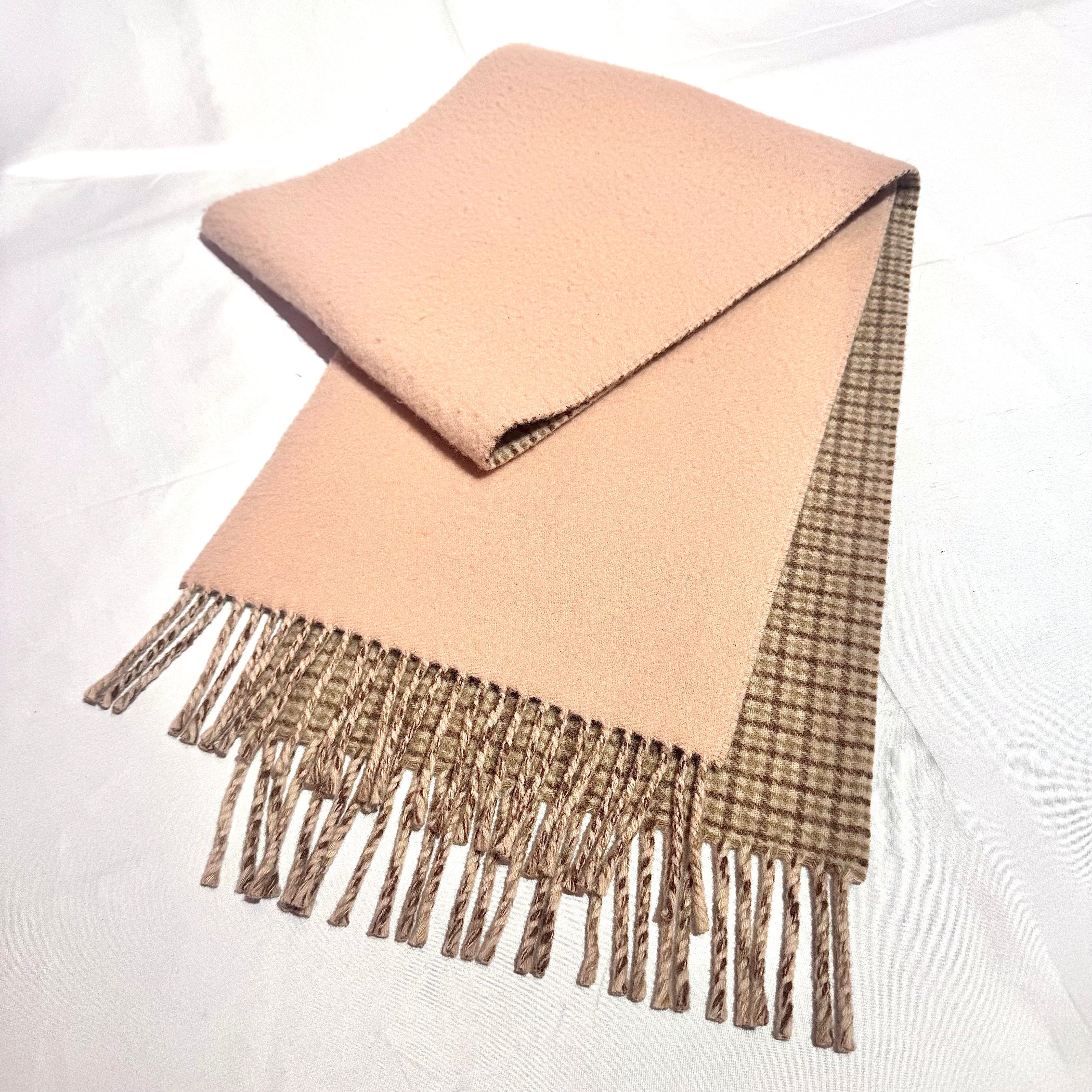 【美品】FENDI フェンディ　ベージュ カシミア　マフラー FENDI（フェンディ） マフラー レディース カシミヤ混 ズッカ柄 総柄