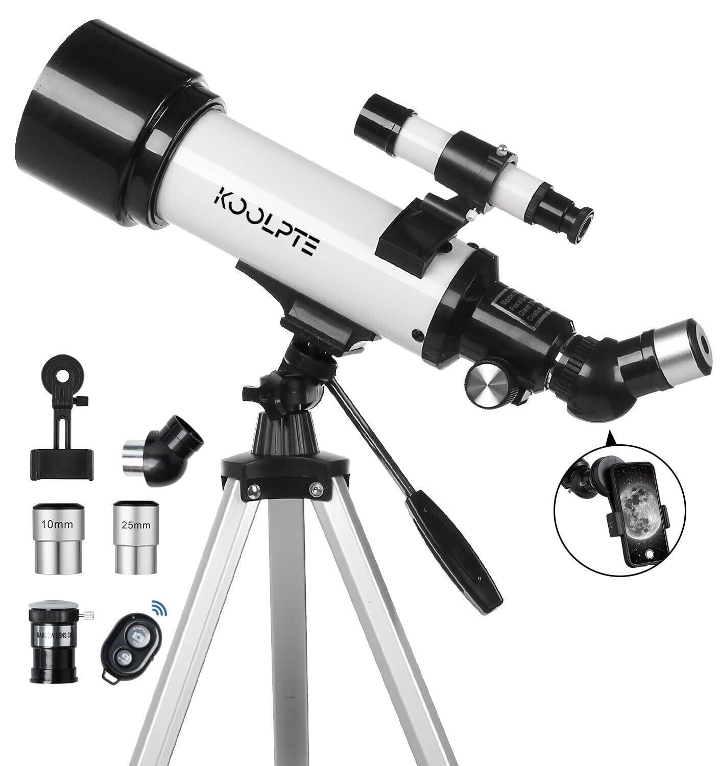 天体望遠鏡 口径70mm 焦点距離500mm 初心者＆家族向け 子供＆大人 天文