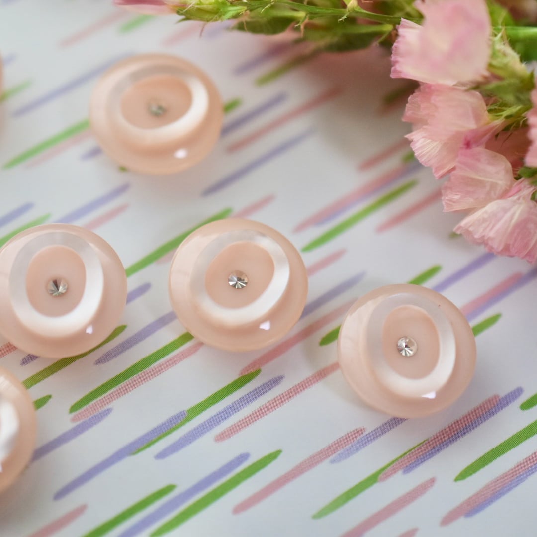 オーバルリング×パステルピンク 15㎜