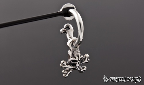 THIRTEENDESIGNS サーティーンデザインズ KE-16N HOOP BONE & PIRATE PIERCE