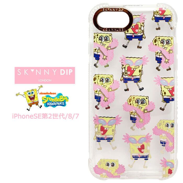 メール便 送料無料 Iphonese 第2世代 Iphone8 Iphone7 スポンジボブ X Skinnydip Tpu クリア ケース カバー スキニーディップ ソフトケース ハード クリアケース キャラクター Spongebob グッズ アイフォン Se 第二世代 Iphone 8 7 スマホカバー スマホケース S Se 7f676