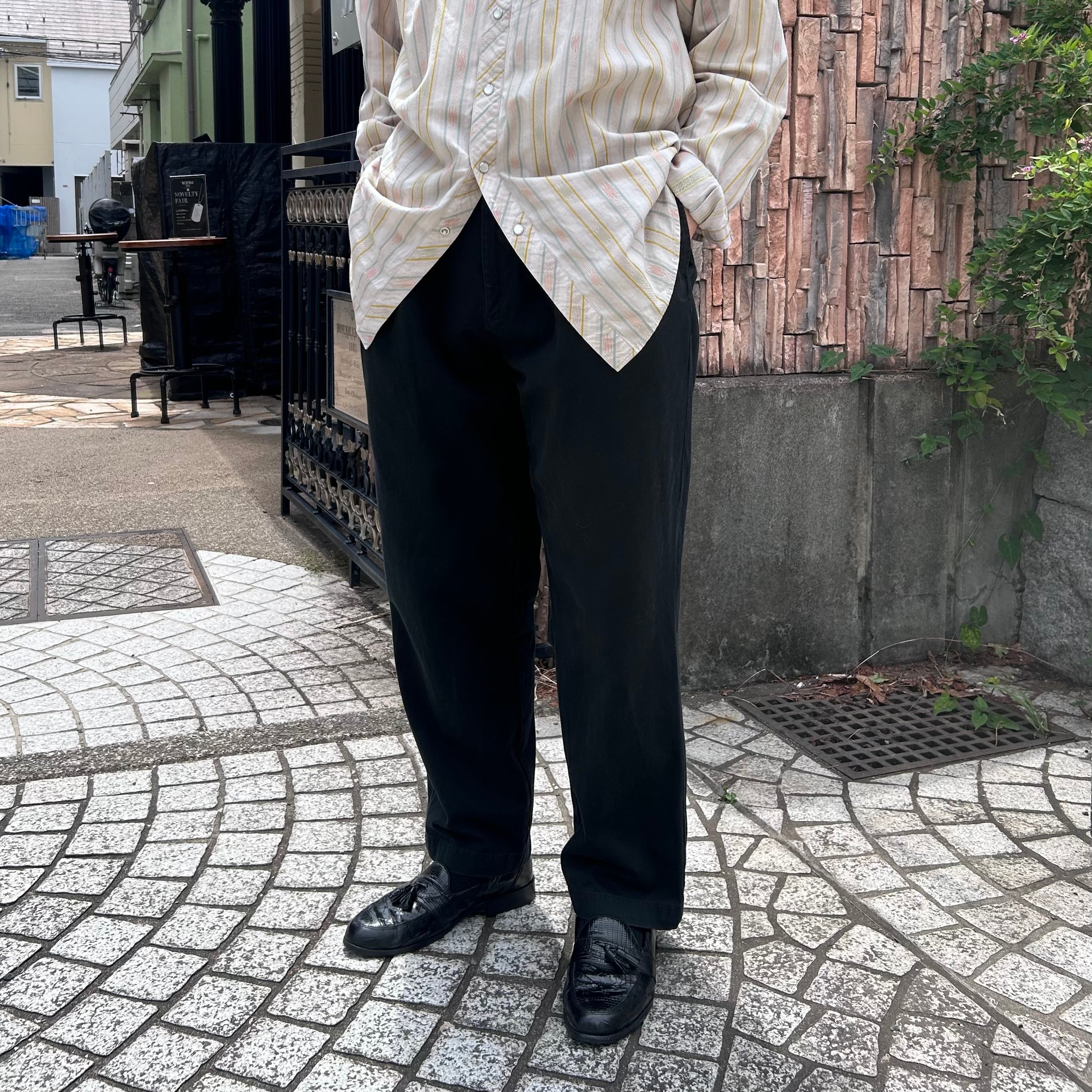 美品 90s ラルフローレン ANDREW W38 L30 黒染め ブラック W38×W30