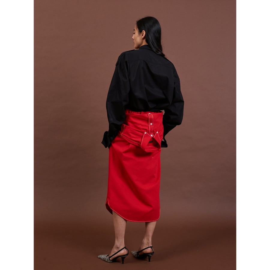 MERYLL ROGGE SHIRT SKIRT RED | AYIN