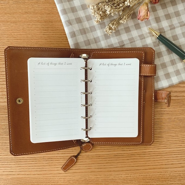 ミニ6穴サイズ/欲しいものリストリフィル