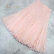 社交ダンス 衣装 スタンダード スカート レッスンウェア 練習着 レディース オールシーズン Corlal コーラル ピンク系 無地 シンプル 透け感 ベビーピンク ダンススカート フレアスカート 女性用 おしゃれ かわいい 軽やか 練習用 コスチューム 発表会 お出かけ 衣装提案通販 ビビッド 柔らかい 大人可愛い スタイルアップ 丈71cm ウエスト31.5cm ポリエステル素材