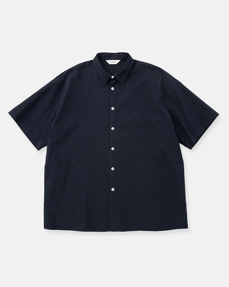 DIGAWEL / Side pocket S/S shirt (NAVY) | THE MODERN AGE