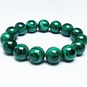 マラカイト ブレスレット 15mm 天眼 malachite 一点物  111-29442