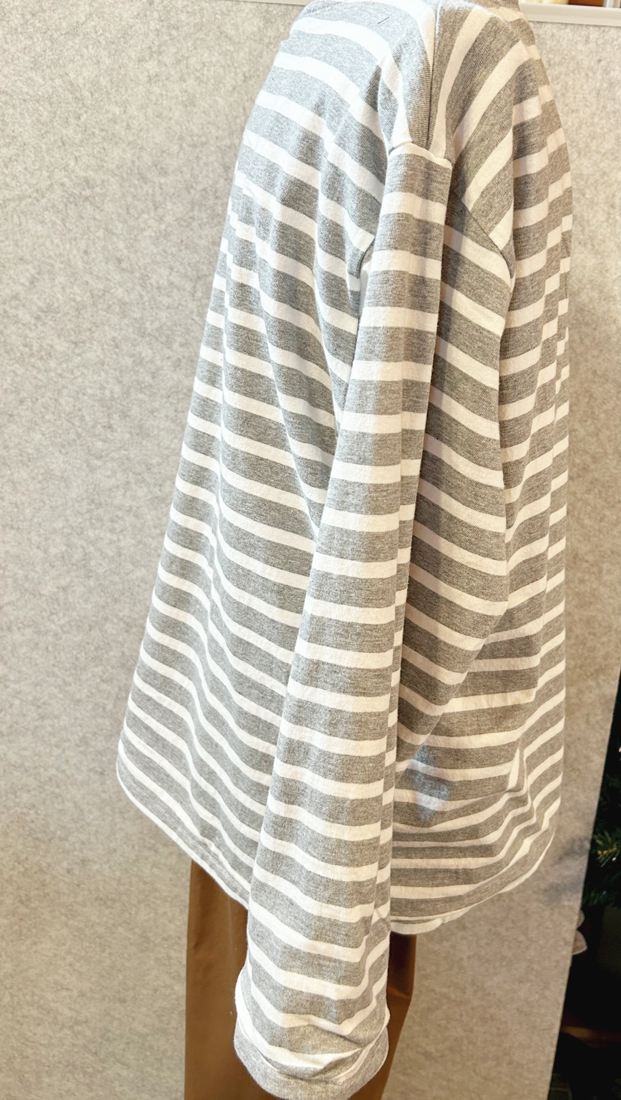 メンズ　裏フリースあったか長袖Tシャツ