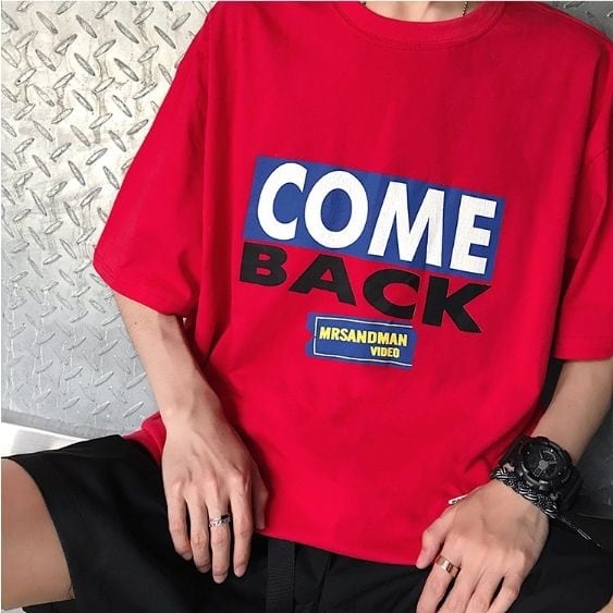 全3色 シンプル カジュアル ロゴ 英字 プリント メンズ Tシャツ