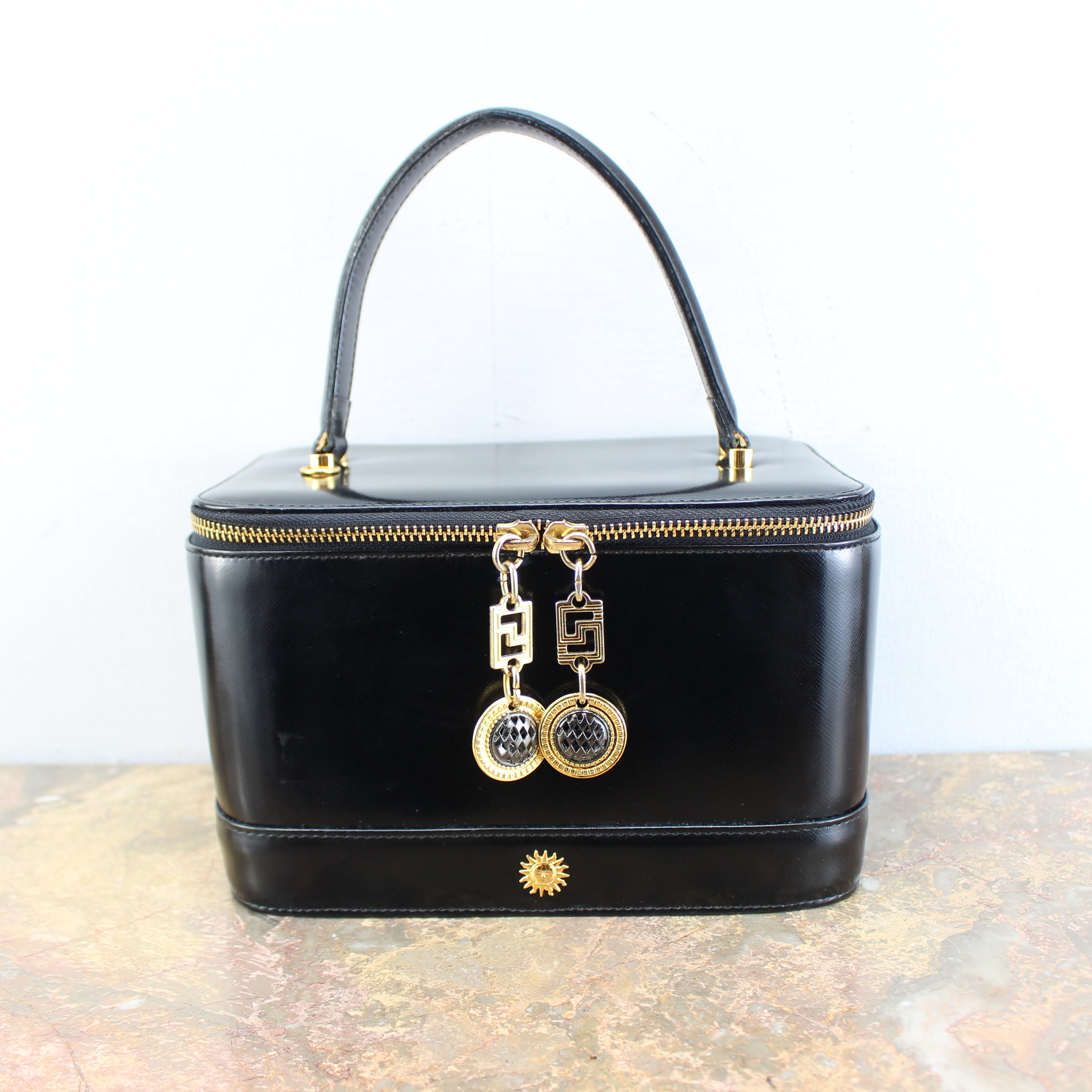 OLD GIANNI VERSACE MEDUSA LOGO LEATHER HAND BAG/オールドジャンニ ...