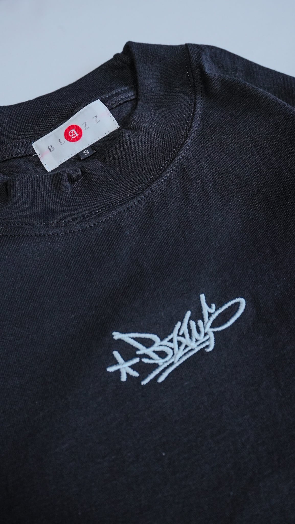 BZWS 7.5oz U.S.A Cotton OverSized T-Shirt [BLACK] | blazz works