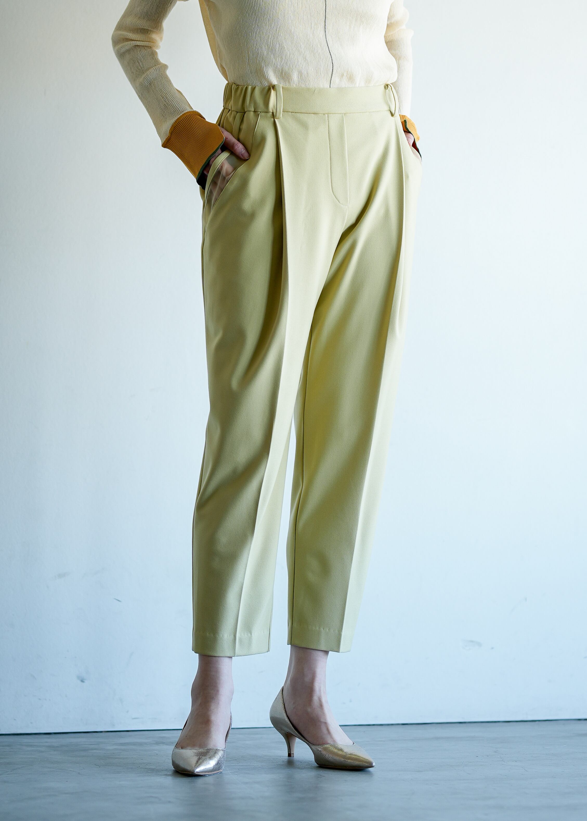 ★新作★ Lallia M'u (ラリア/ムー) シアーポケットテーパードパンツ【2513722 】