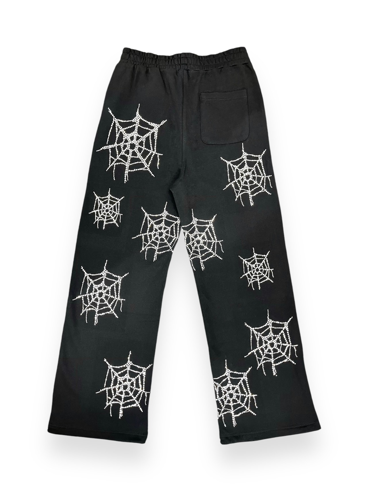 【LOVE KILLER】spiderweb rhinestone sweat pants