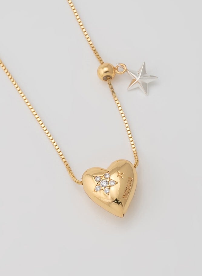 【TATIANA】Brillion Heart Necklace★送料無料 ☆IVE ウォニョン 着用!!【TATIANA】Chocolat Heart Star