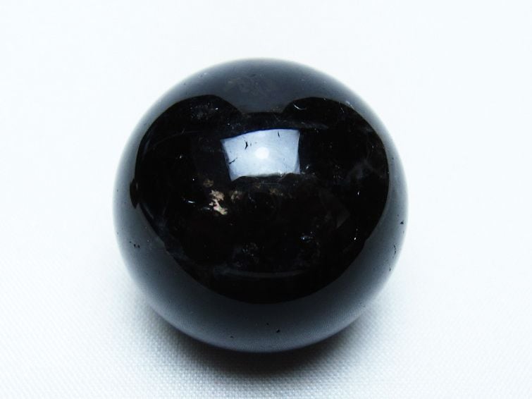 黒水晶 丸玉 34mm モリオン スフィア 置物 一点物 141-8244 | 天然石